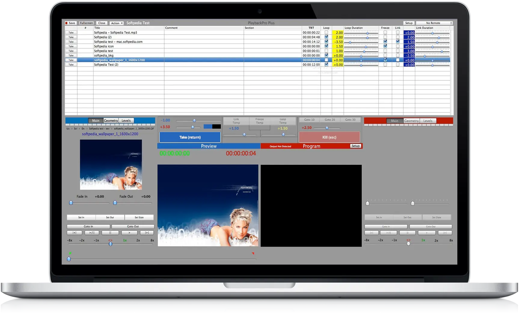 Laptop with Software Interface