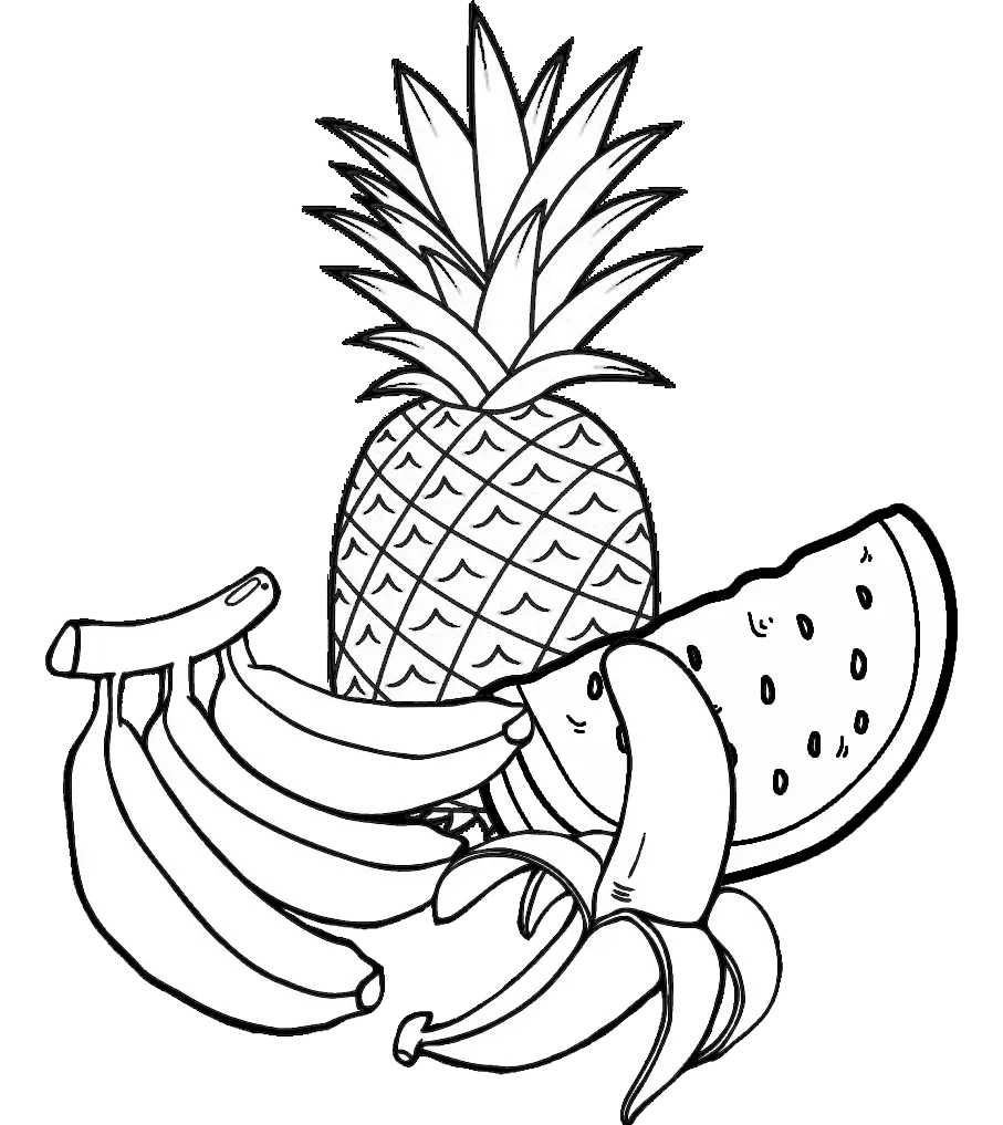Tropical Fruits Illustration