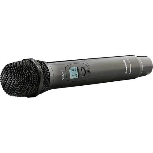 Black Wireless Microphone for Audio Recording