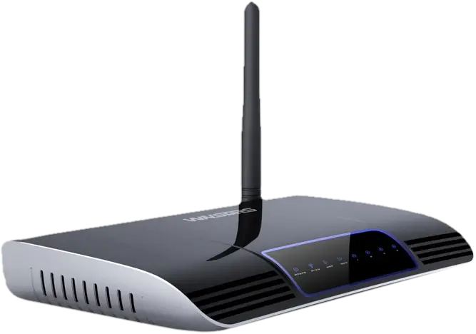 Modern Black WiFi Router