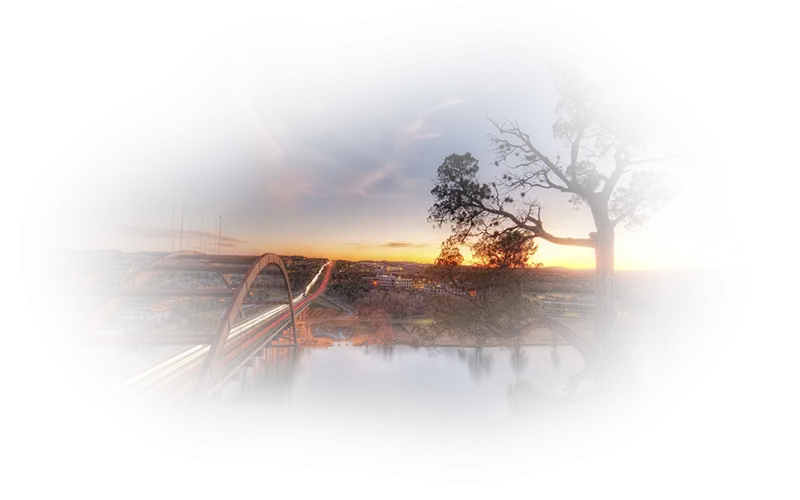 Serene Sunset Landscape with Water Reflection