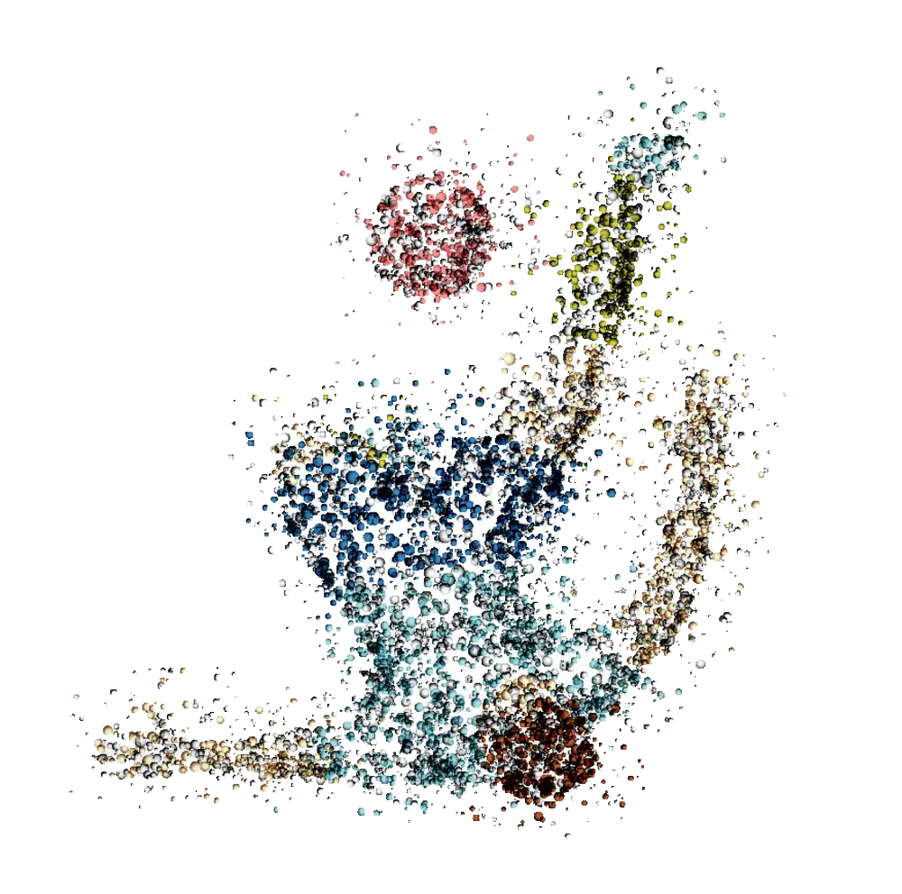Colorful Abstract Art with Dots