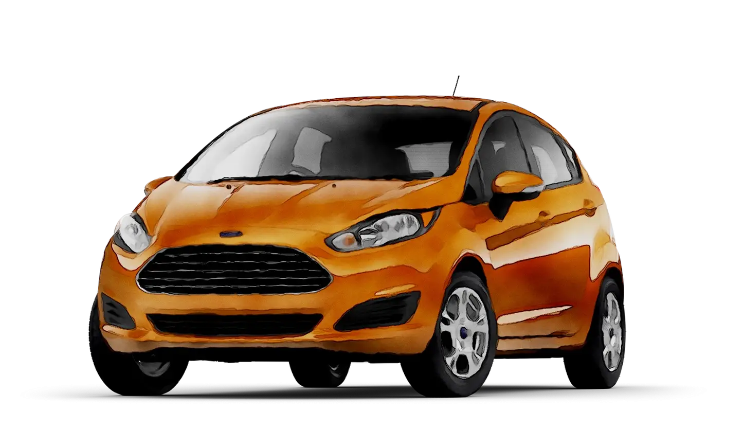 Bright Orange Modern Car Design