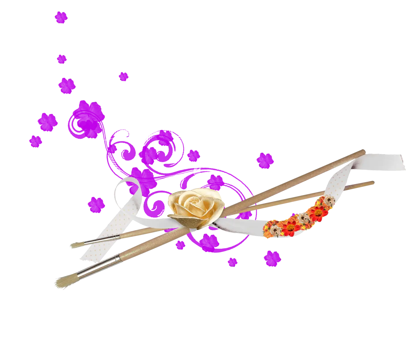 Decorative Chopsticks with Floral Design