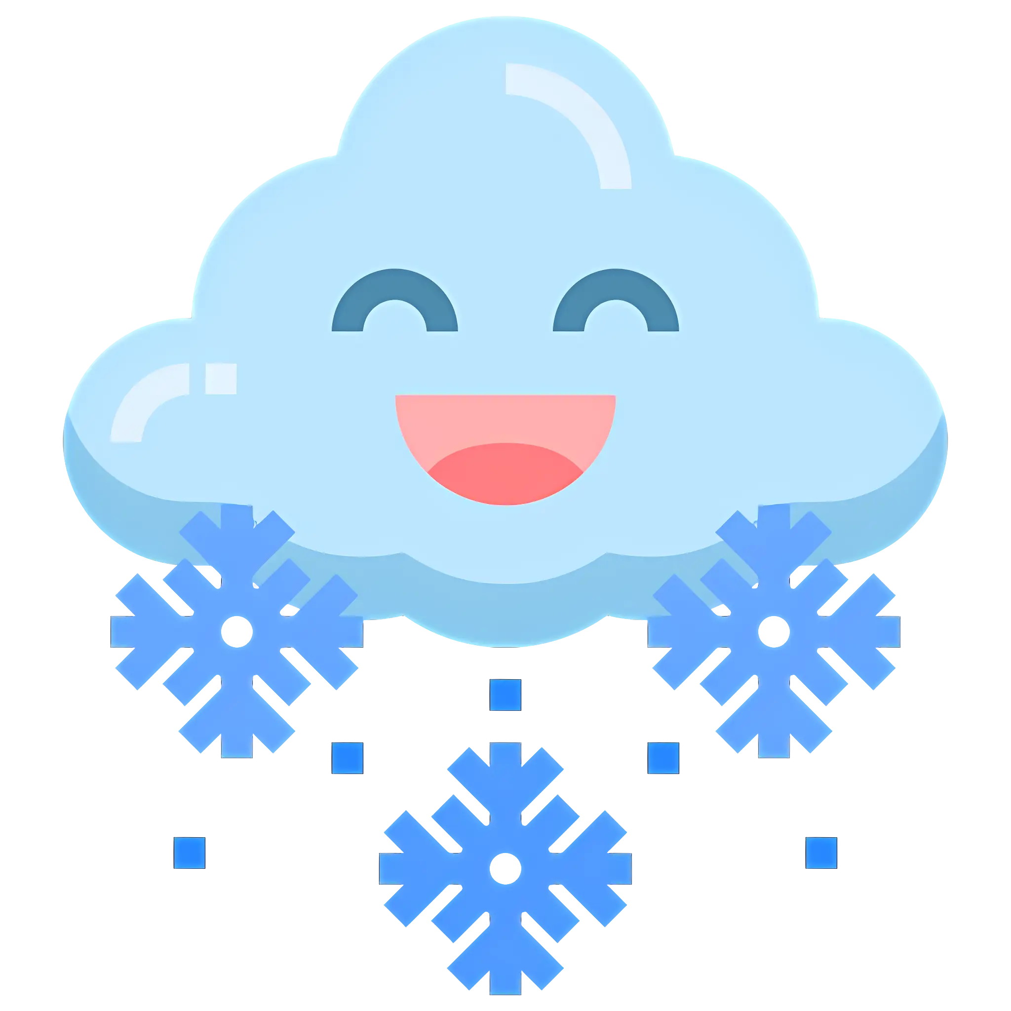 Snow Cloud with Snowflakes