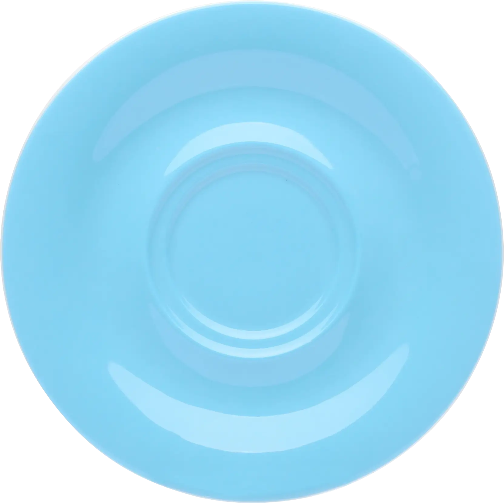 Simple Blue Ceramic Plate for Dining