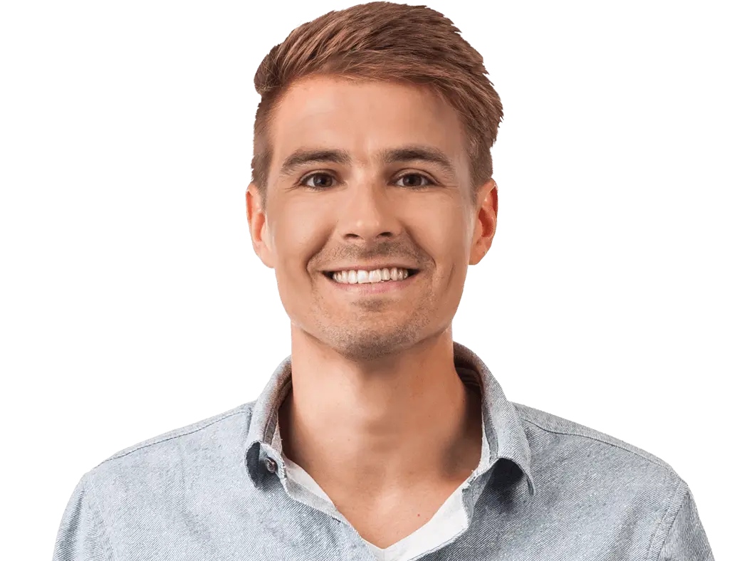 Smiling Man in Casual Shirt