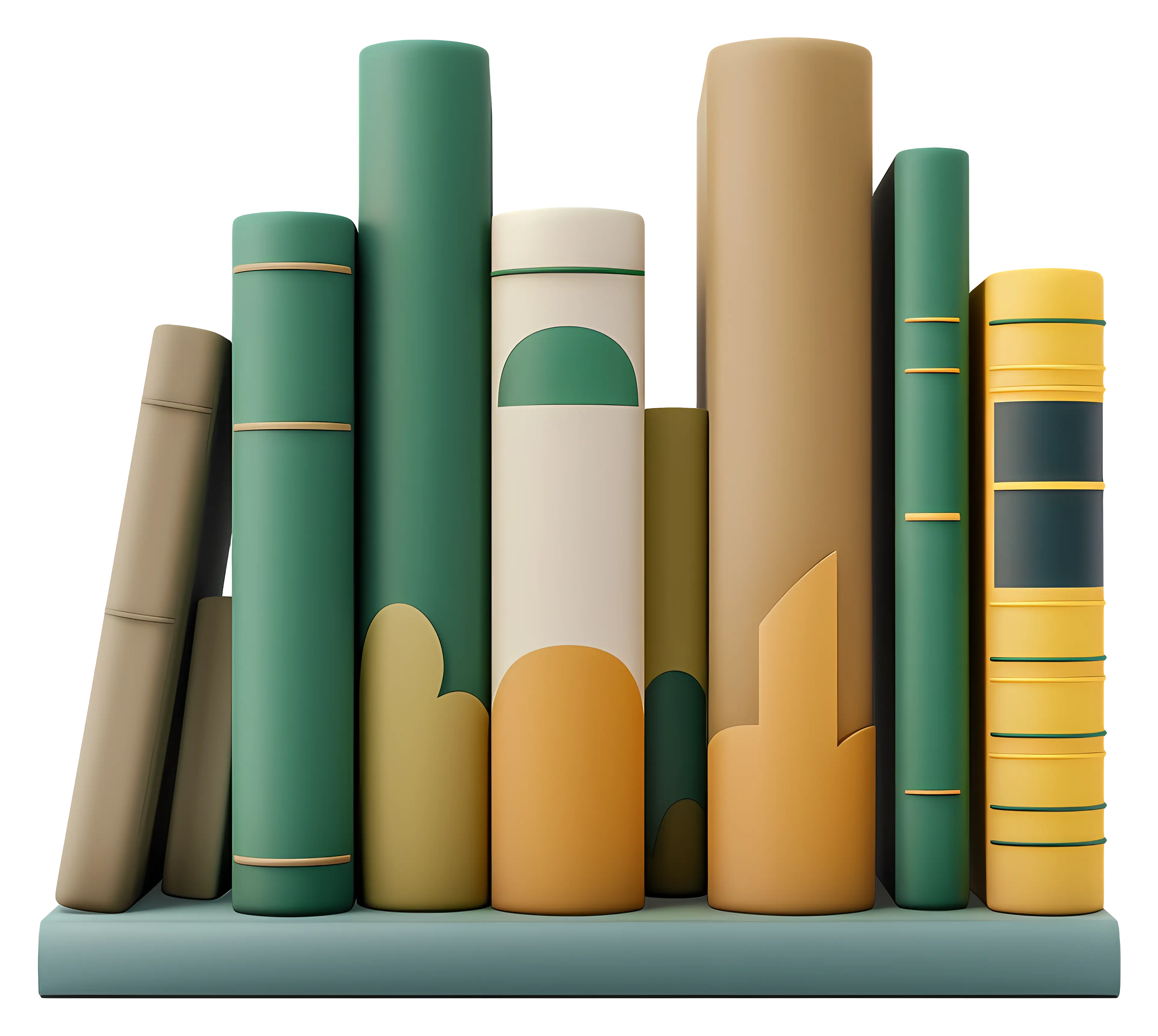 Colorful Books Collection on Shelf