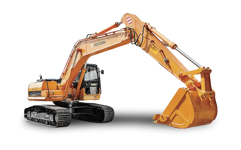 Heavy-Duty Yellow Excavator Machinery