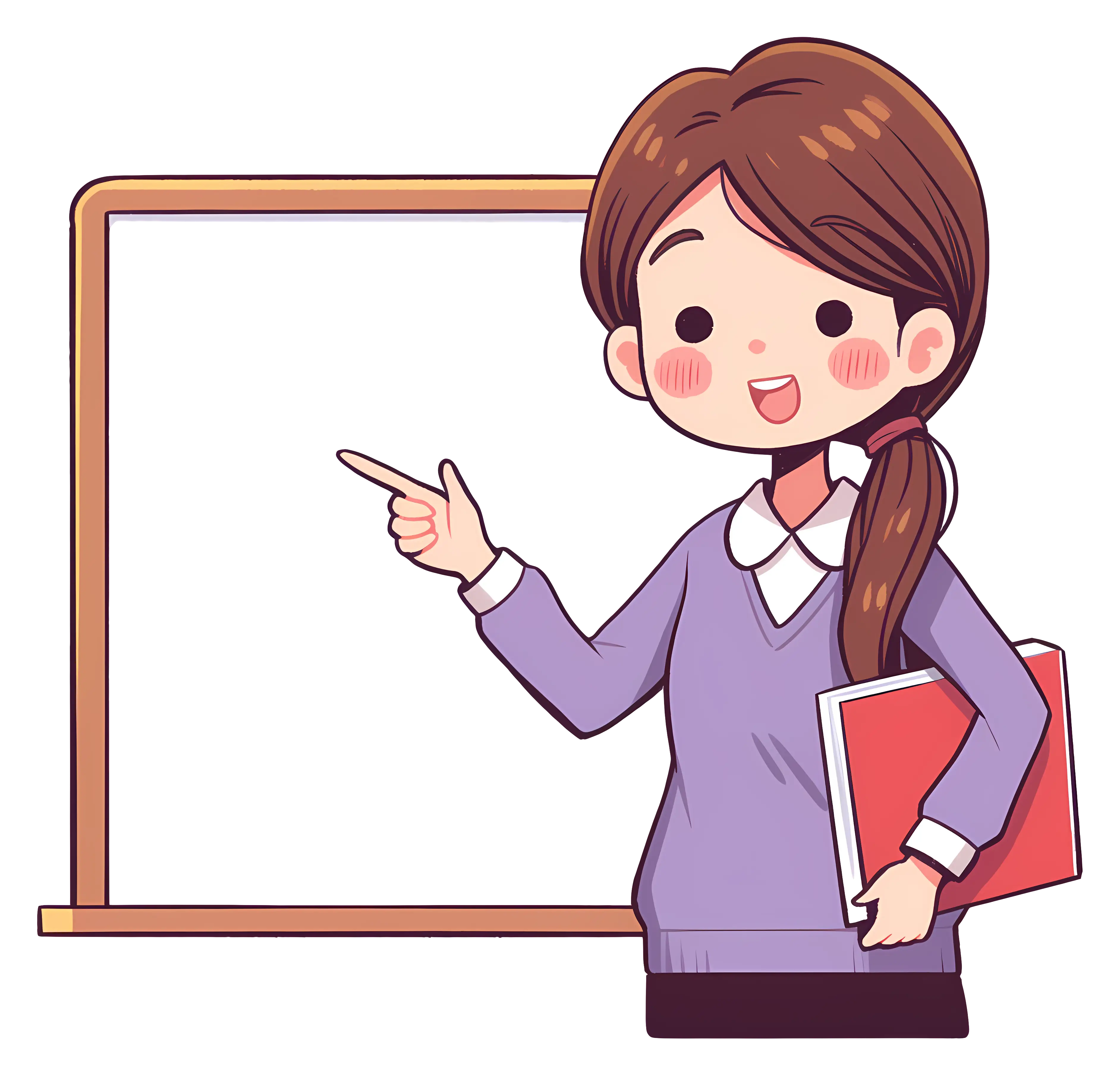 Cartoon teacher