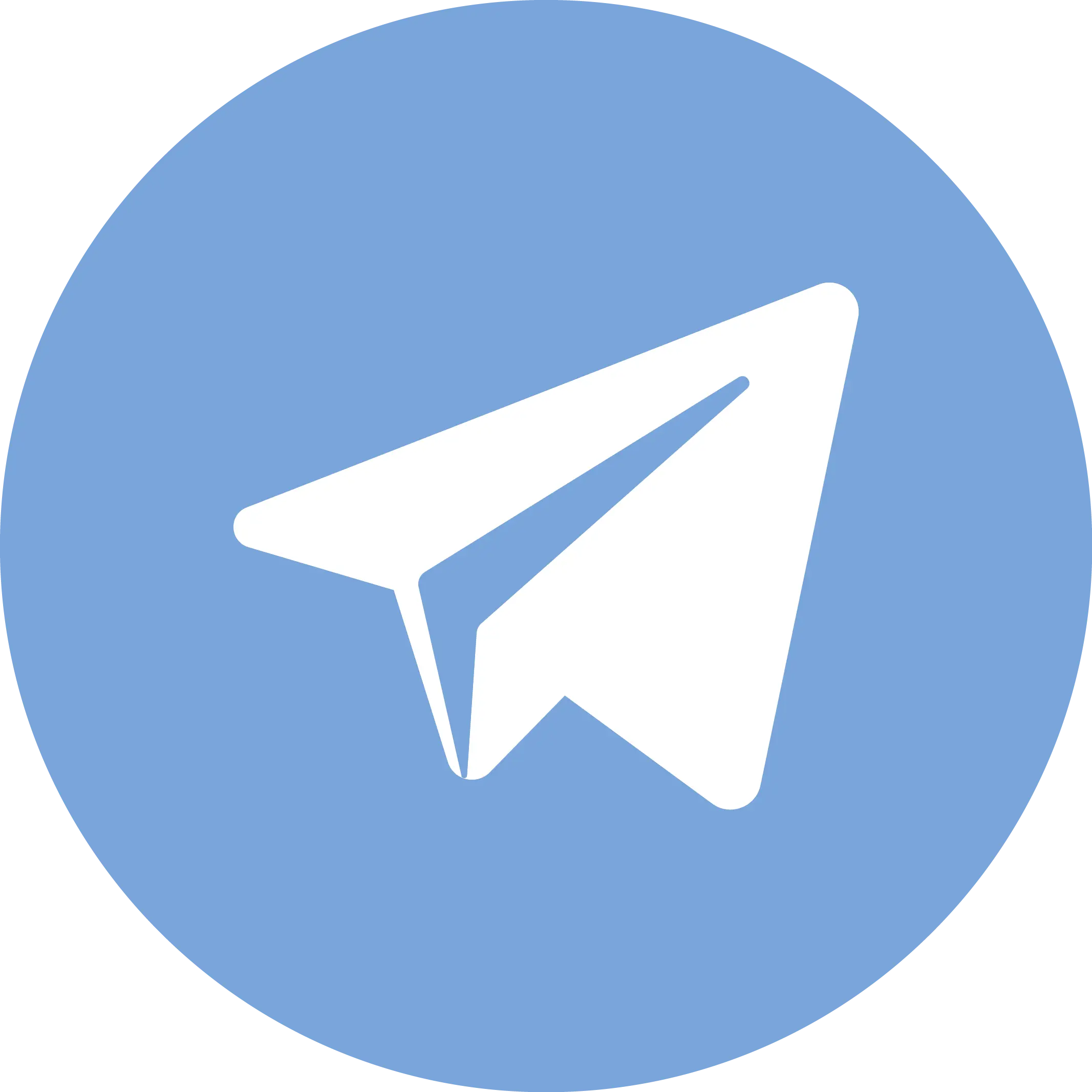 Telegram Logo in Blue