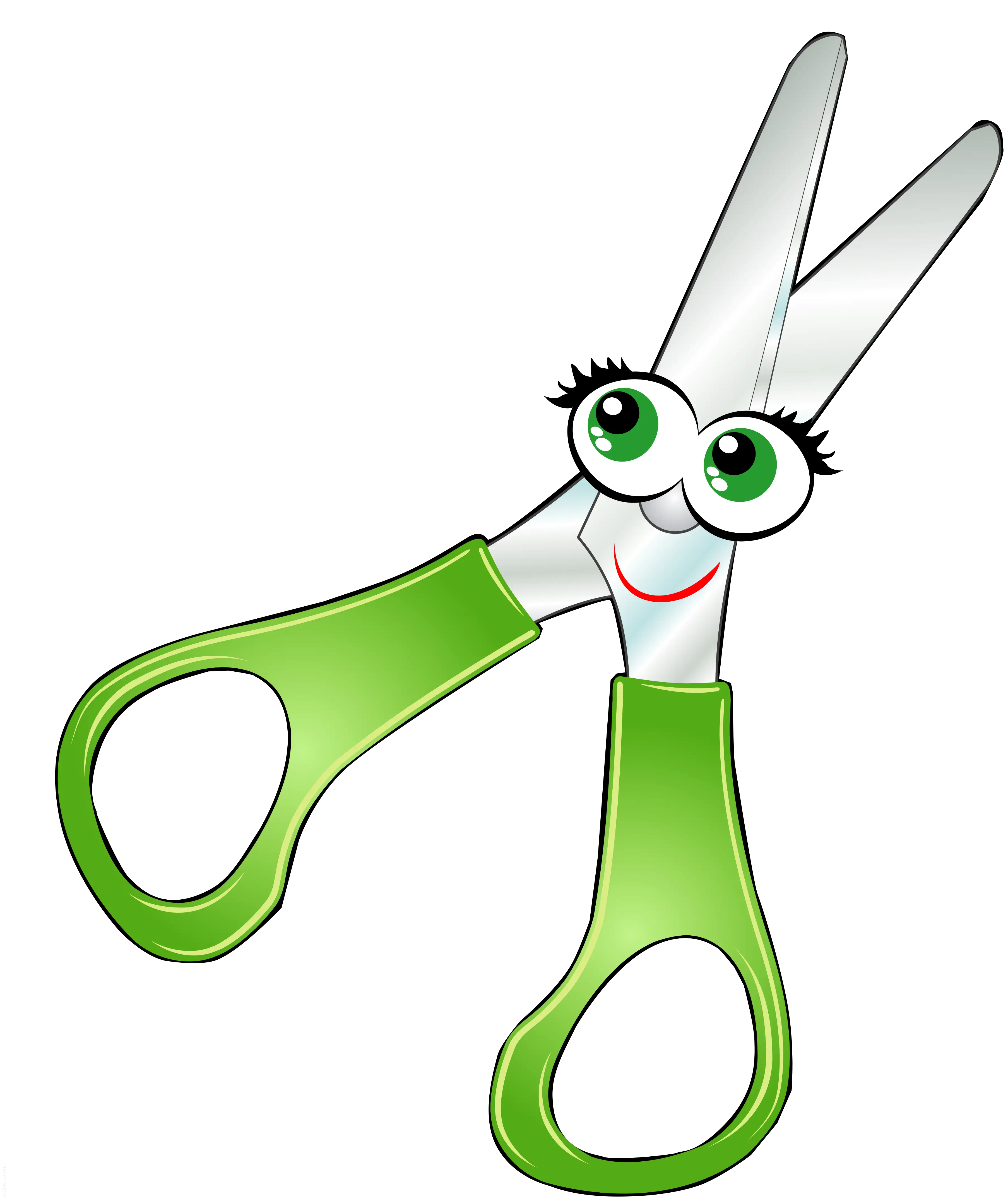 Cartoon Scissors with Eyes