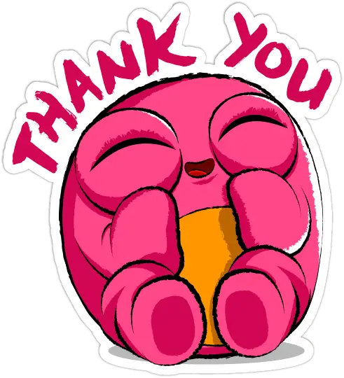 Cute Thank You Sticker
