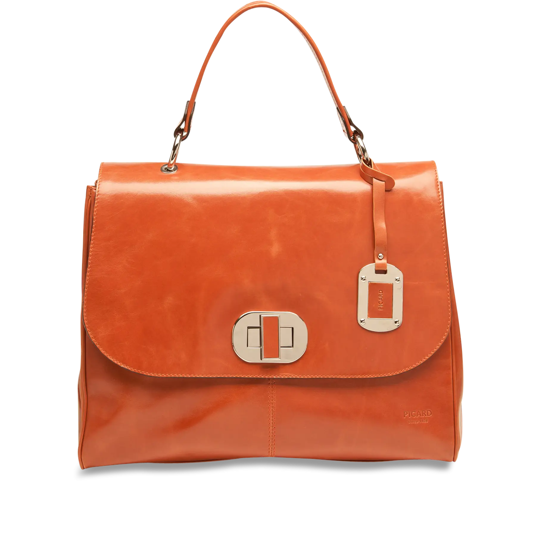 Elegant Brown Leather Handbag