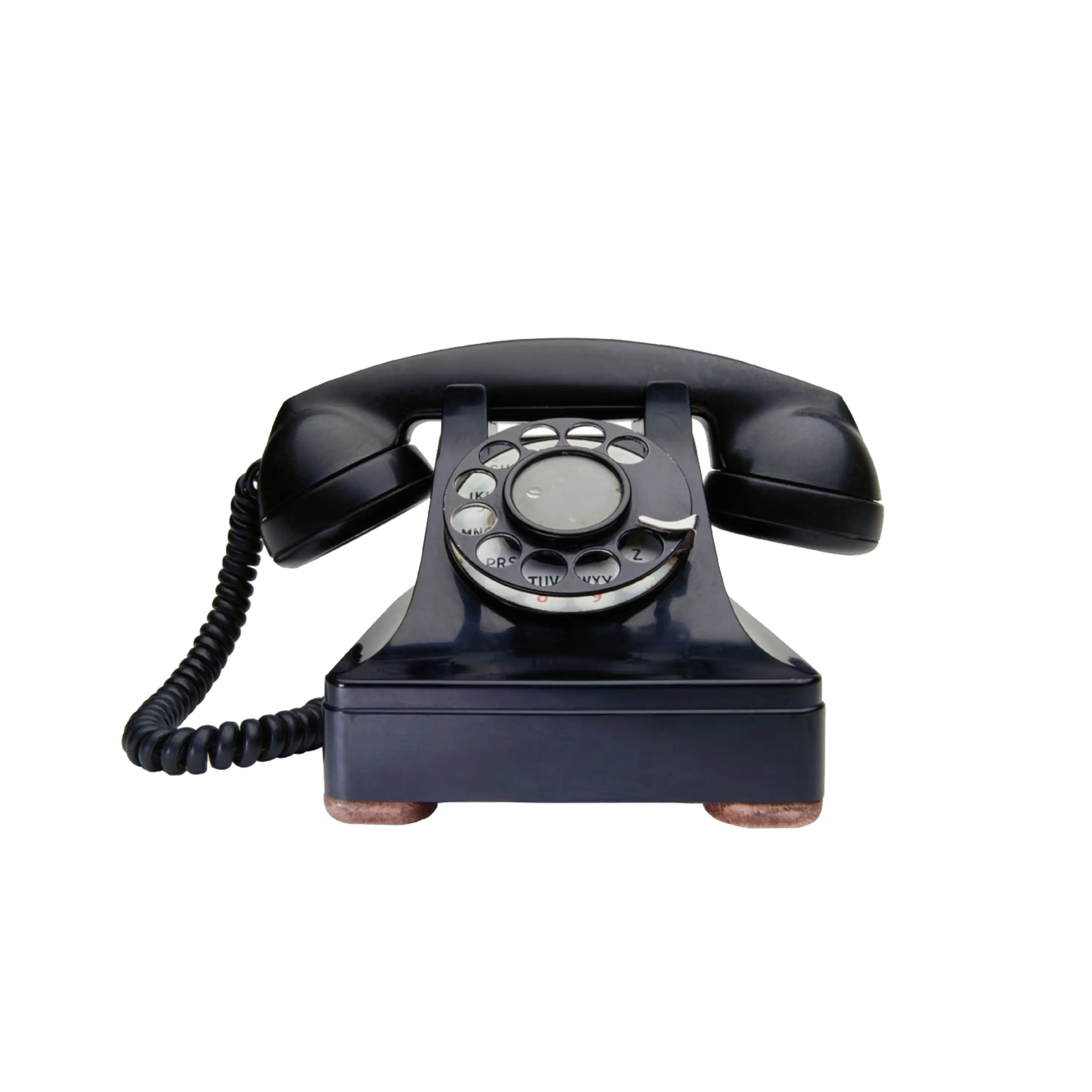 Vintage Black Rotary Dial Telephone
