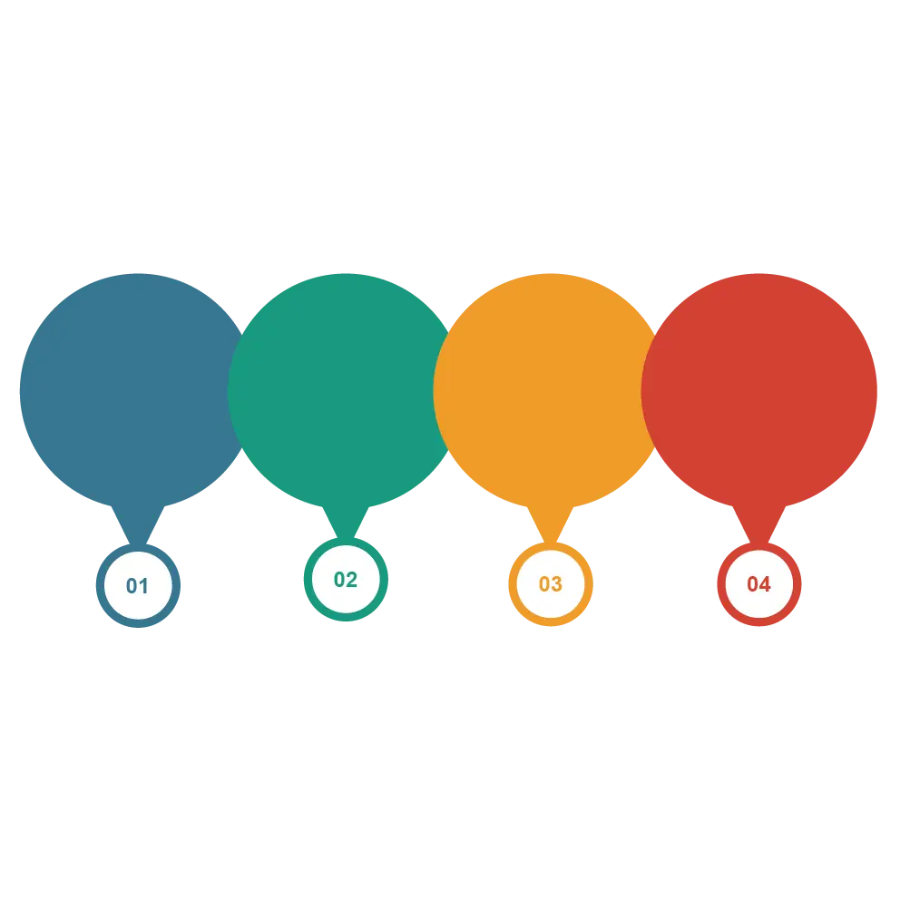 Colorful Infographic with Four Sections