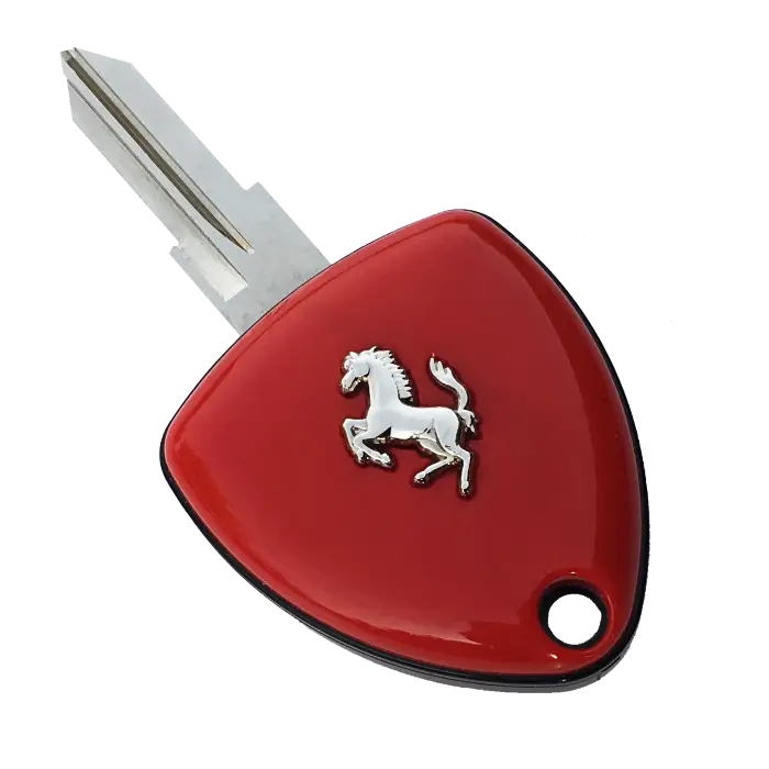 Red Car Key with Horse Emblem