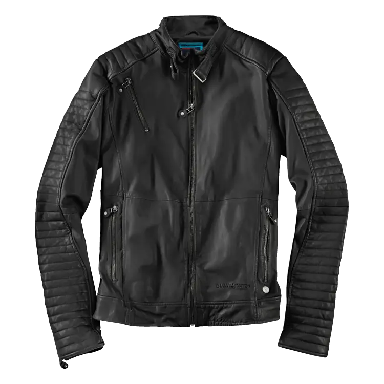 Black Leather Jacket - Biker Style