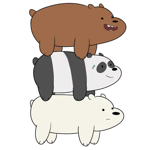 Stack of Cartoon Bears