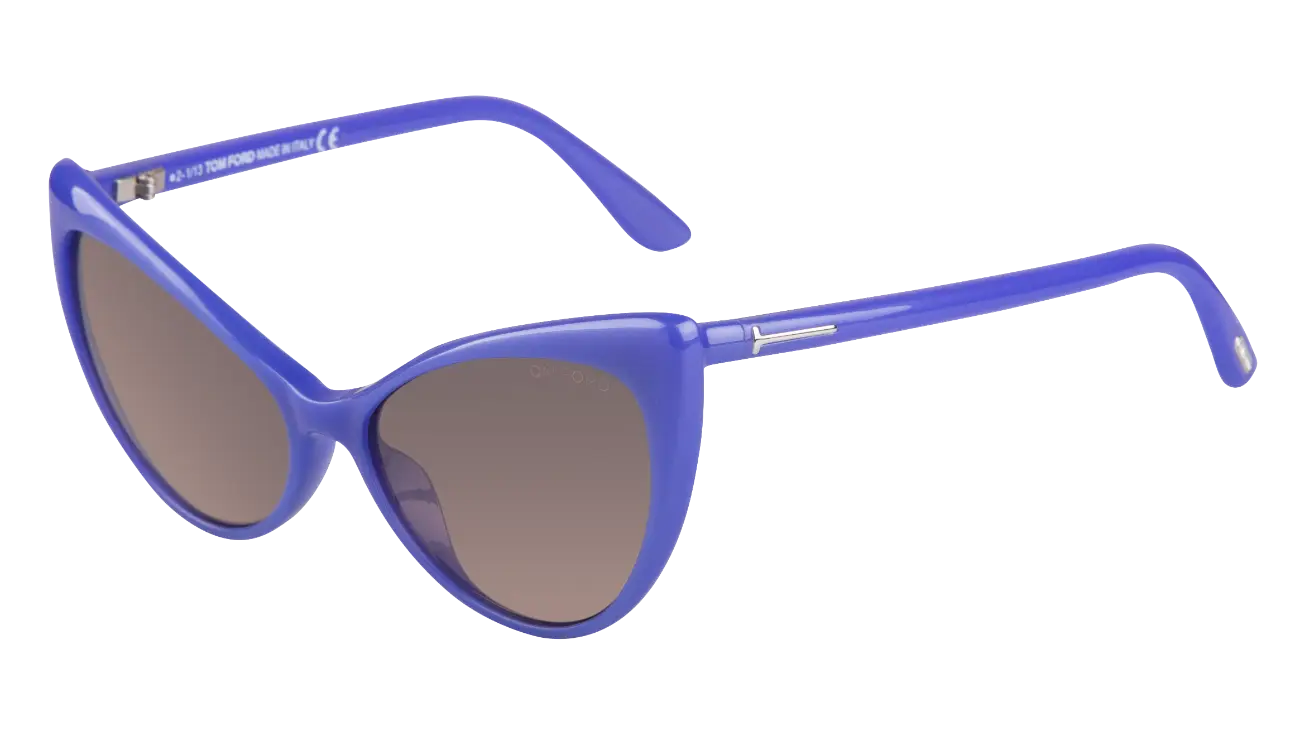 Fashionable Blue Cat-Eye Sunglasses