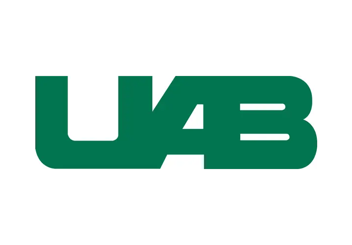 UAB University Logo in Green Text