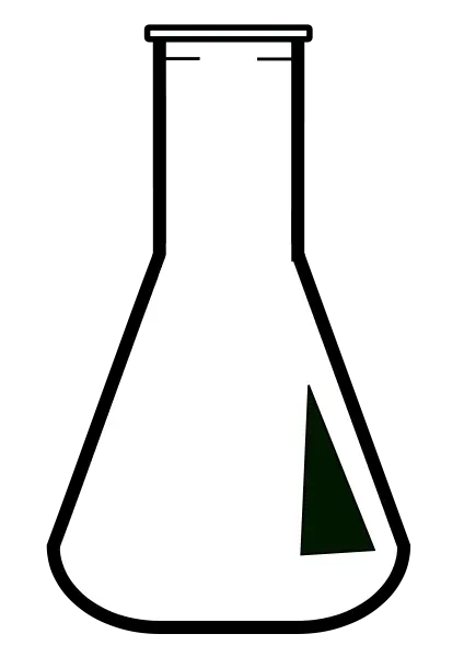 Lab Flask Illustration for Science Concepts
