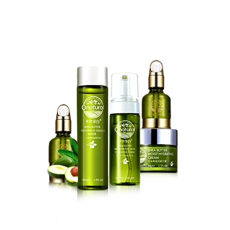Green Cosmetic Bottles for Skincare