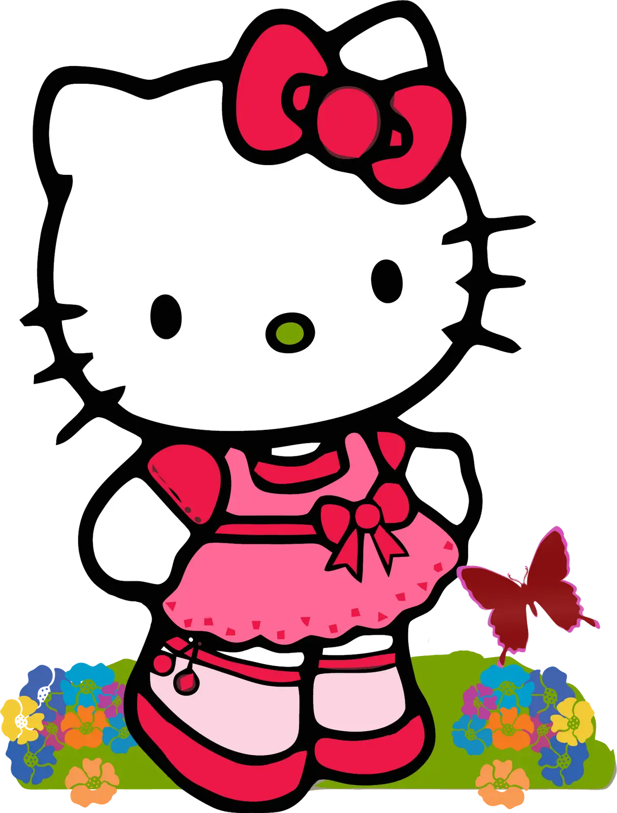 Hello Kitty in Pink Dress