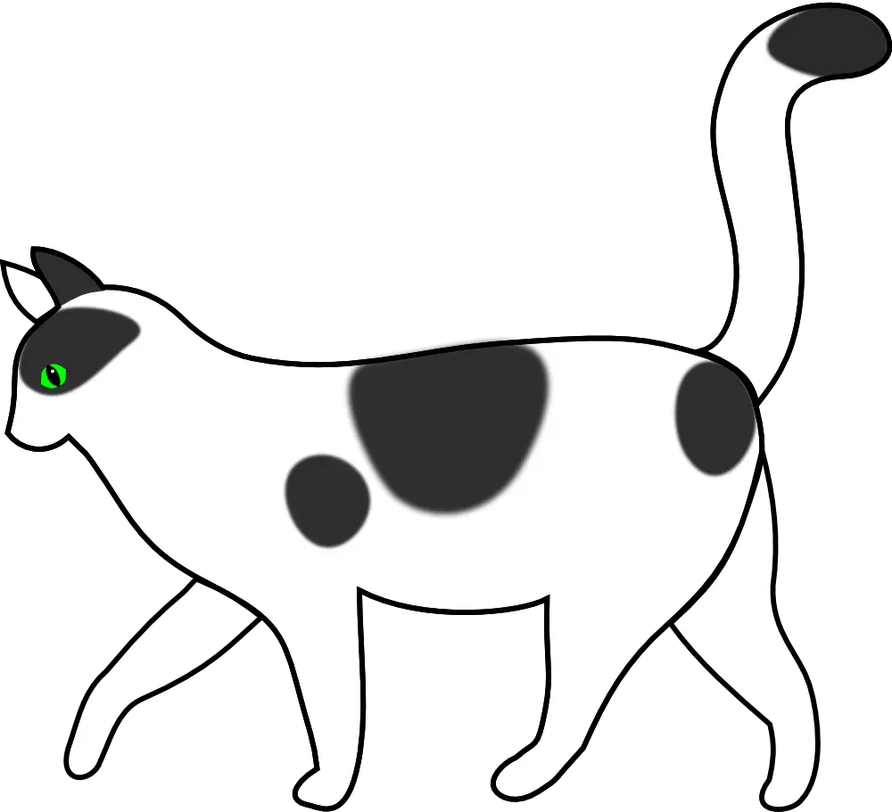 Cute Cartoon Spotted Cat
