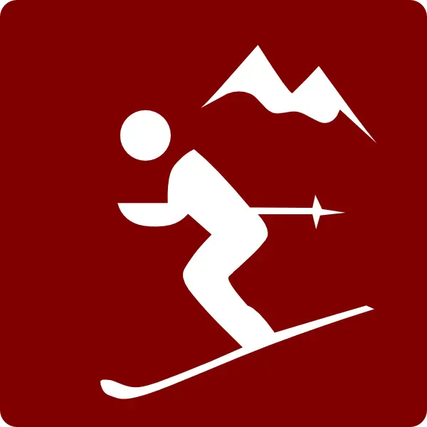 Skiing in the Mountains