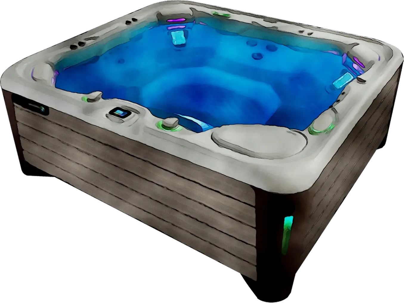 Hot Tub Illustration for Relaxation