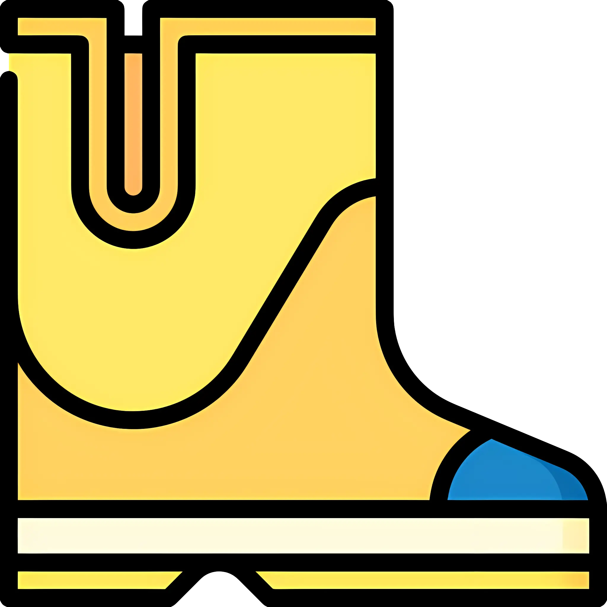 Yellow Boot Illustration