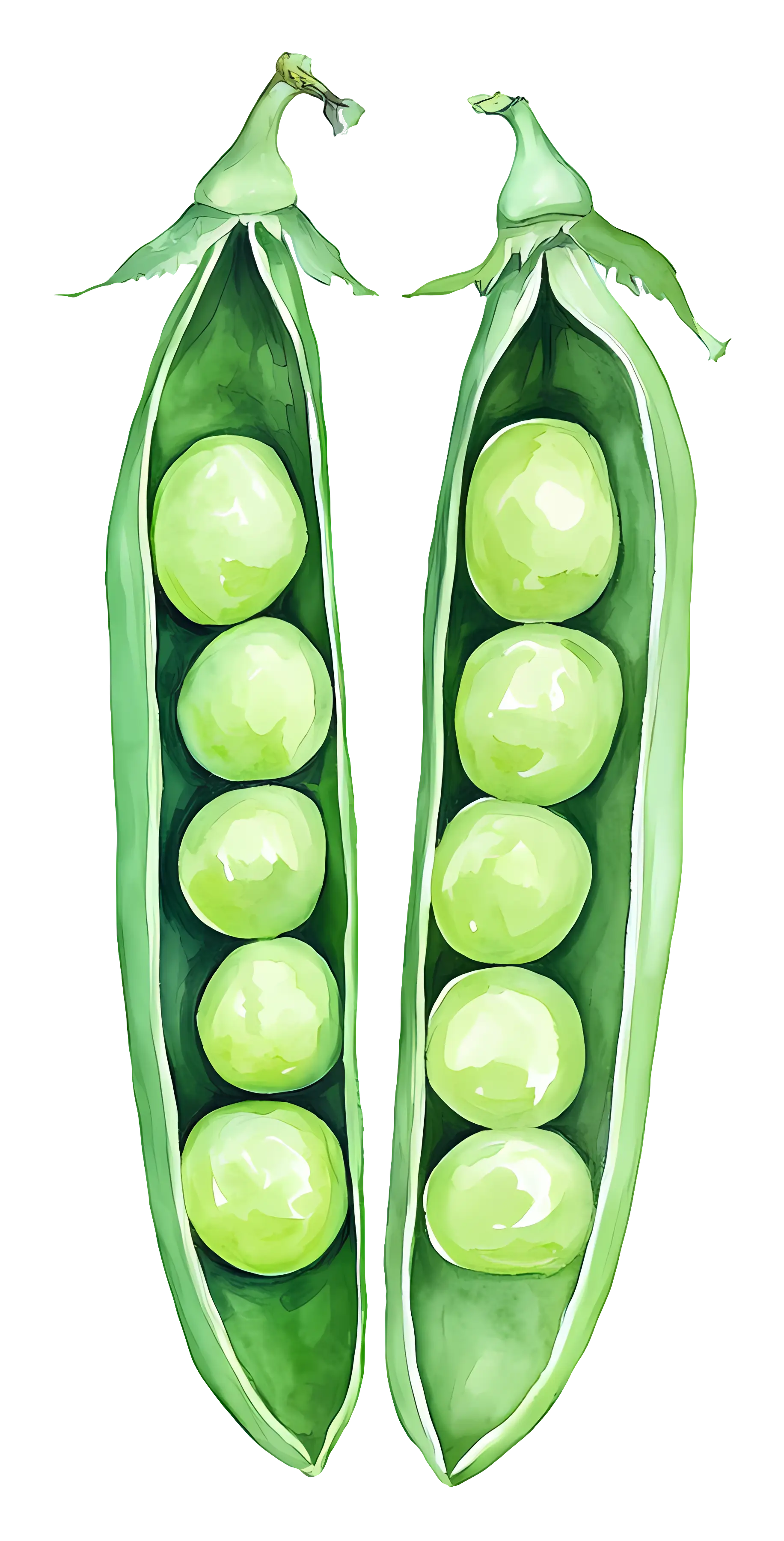 Fresh Green Pea Pods
