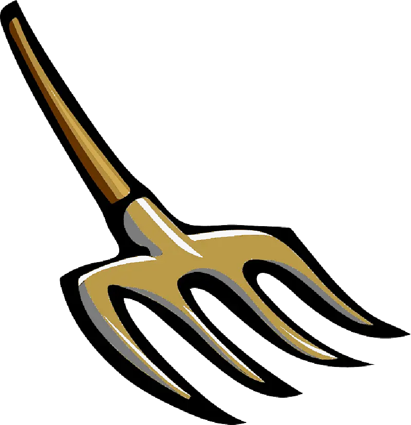 Cartoon Pitchfork for Farming