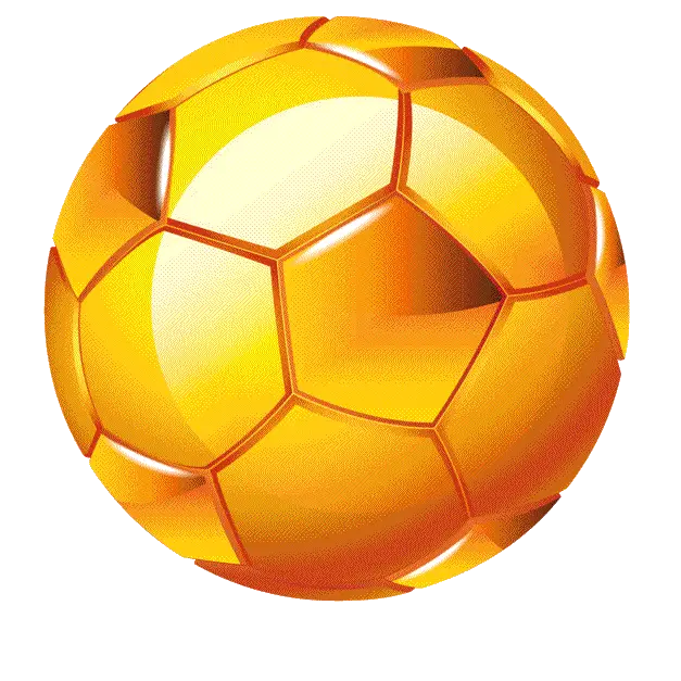 Golden Soccer Ball Illustration
