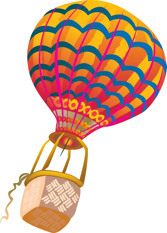 Colorful Hot Air Balloon in the Sky