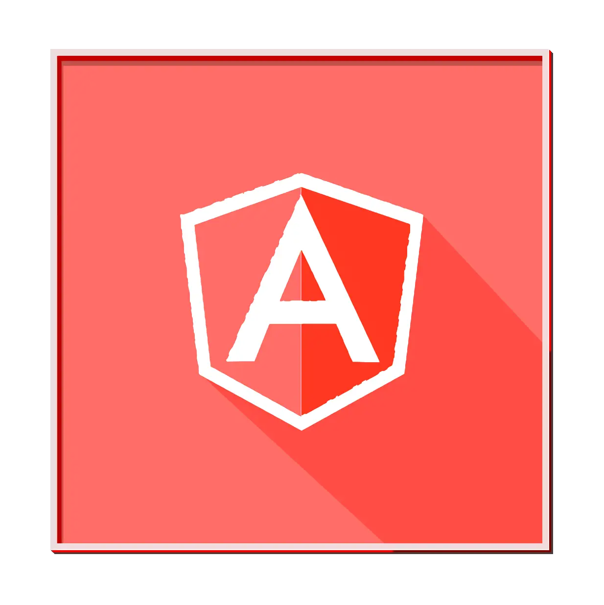 Angular Logo in Red