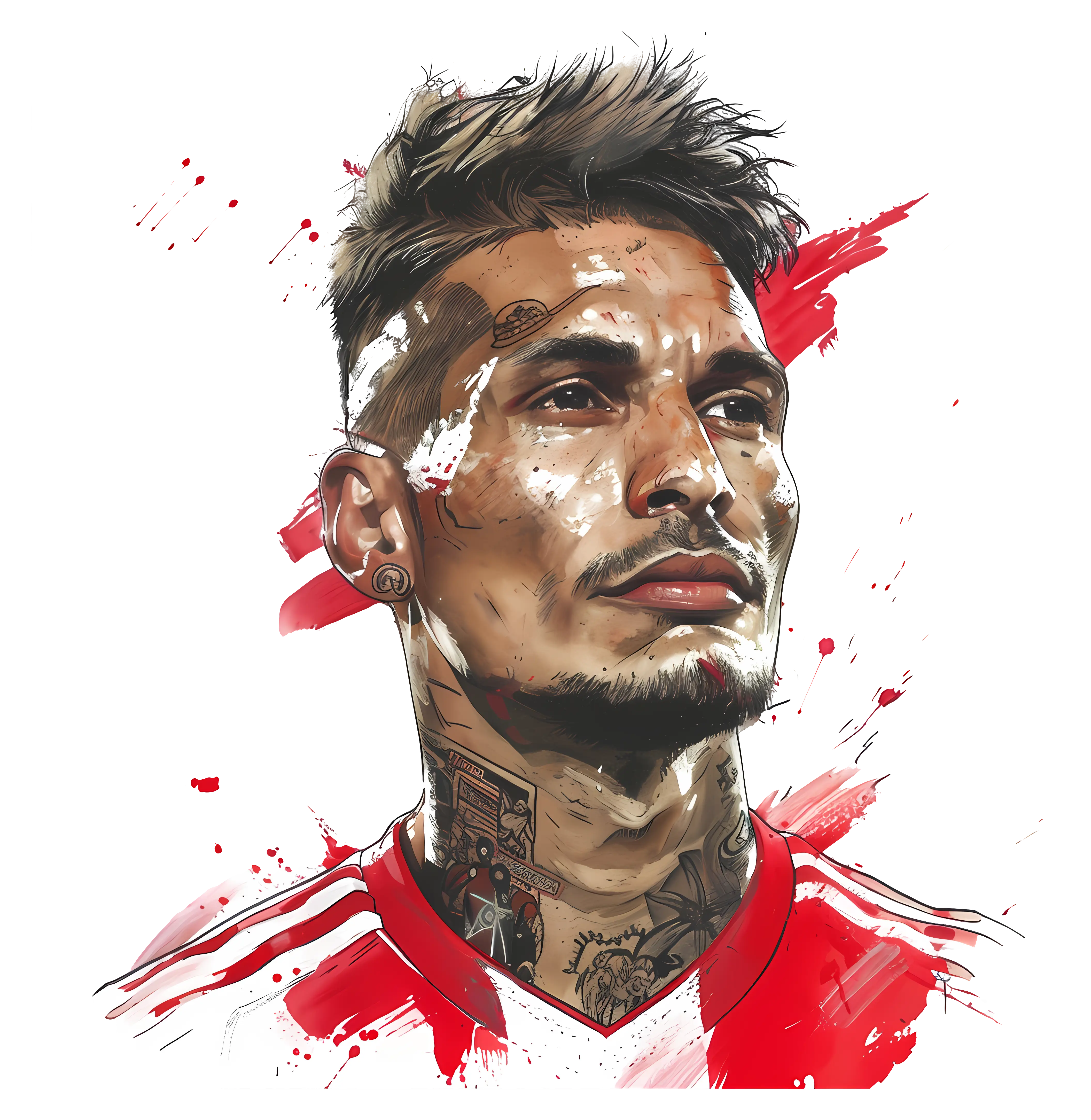 Tattooed Athlete Portrait