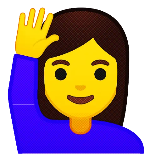 Waving Emoji with Friendly Gesture