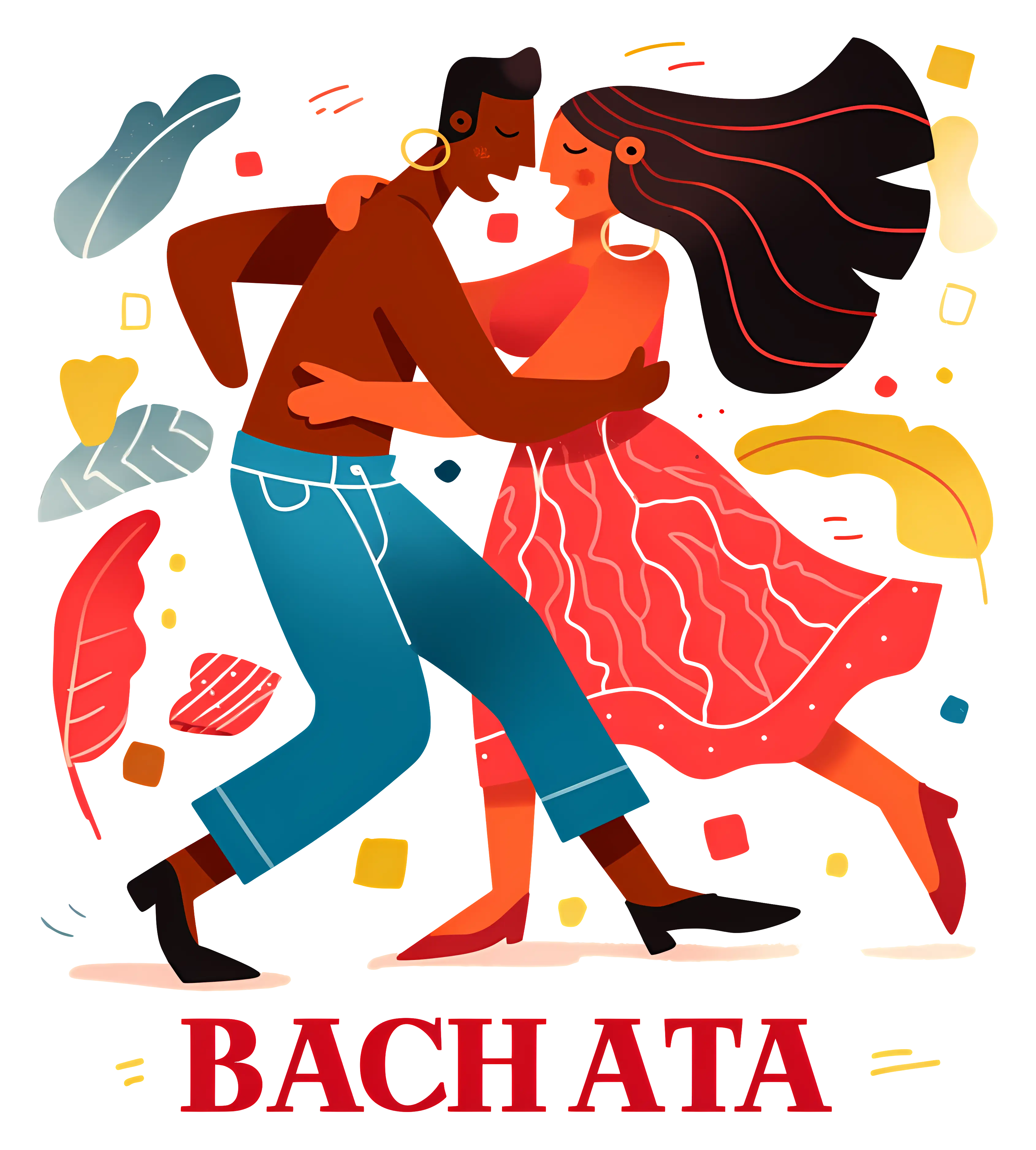 Bachata Dance Illustration