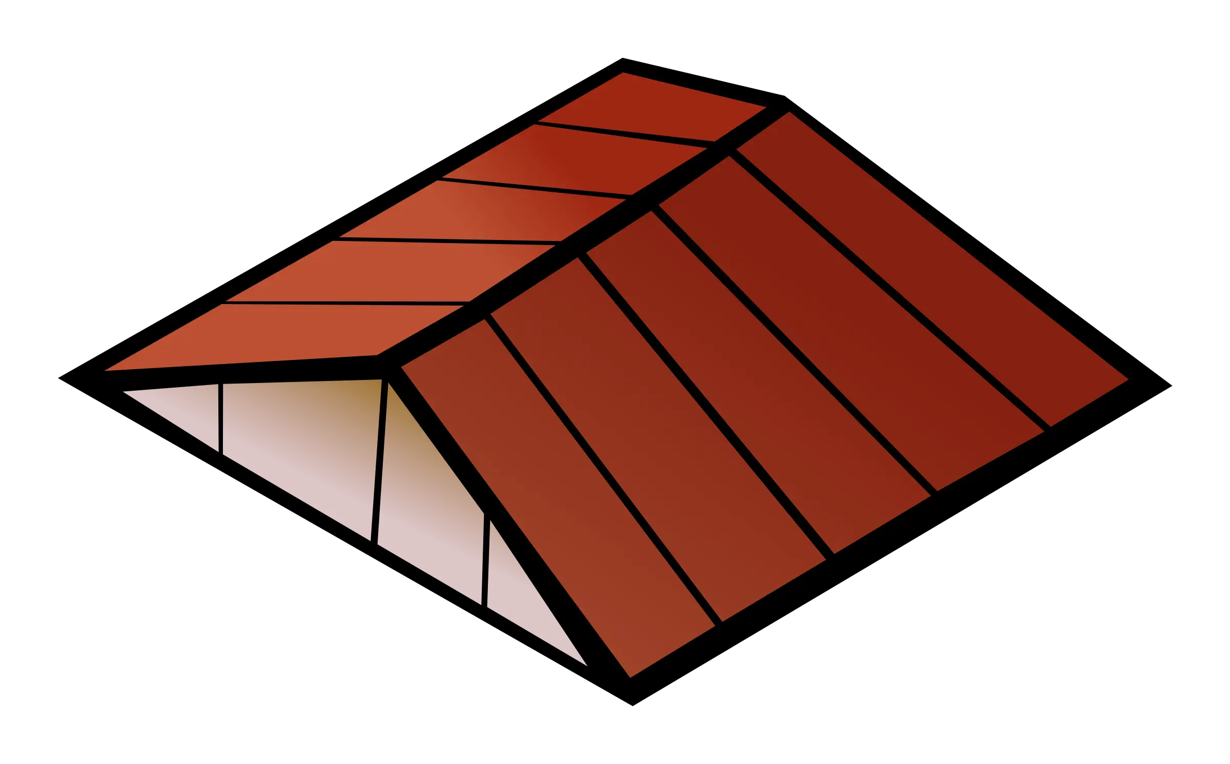 Simple Red Roof Illustration