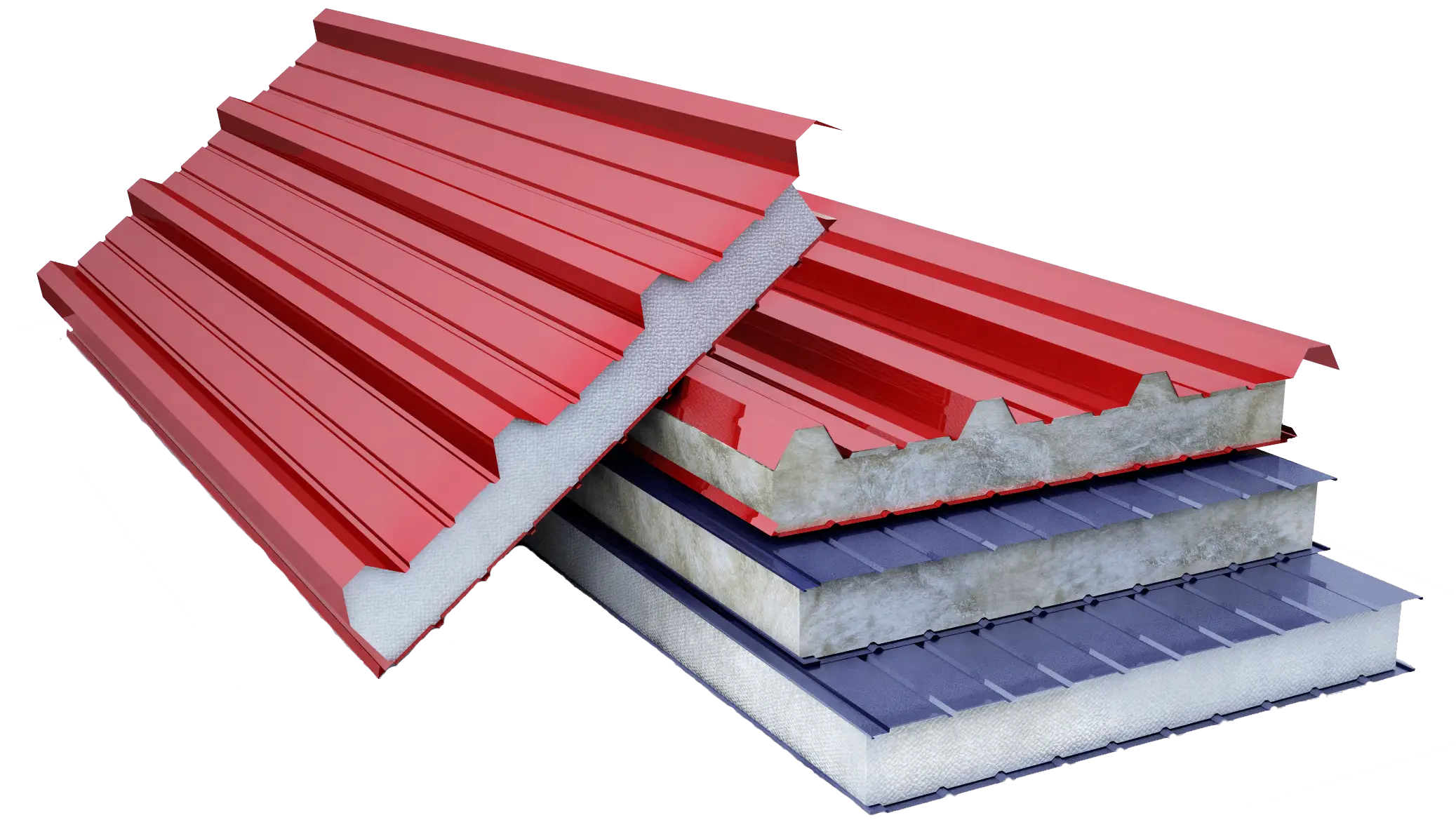 Layered Insulated Roof Panel for Construction