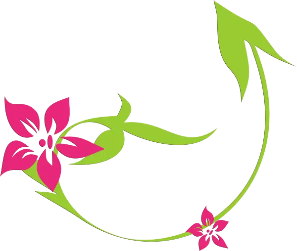 Floral Arrow with Pink Flowers