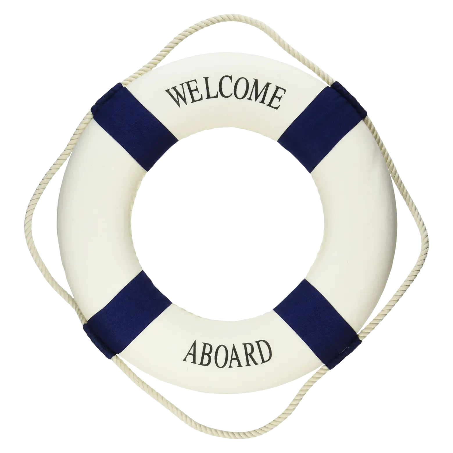 Nautical Lifebuoy with Welcome Aboard
