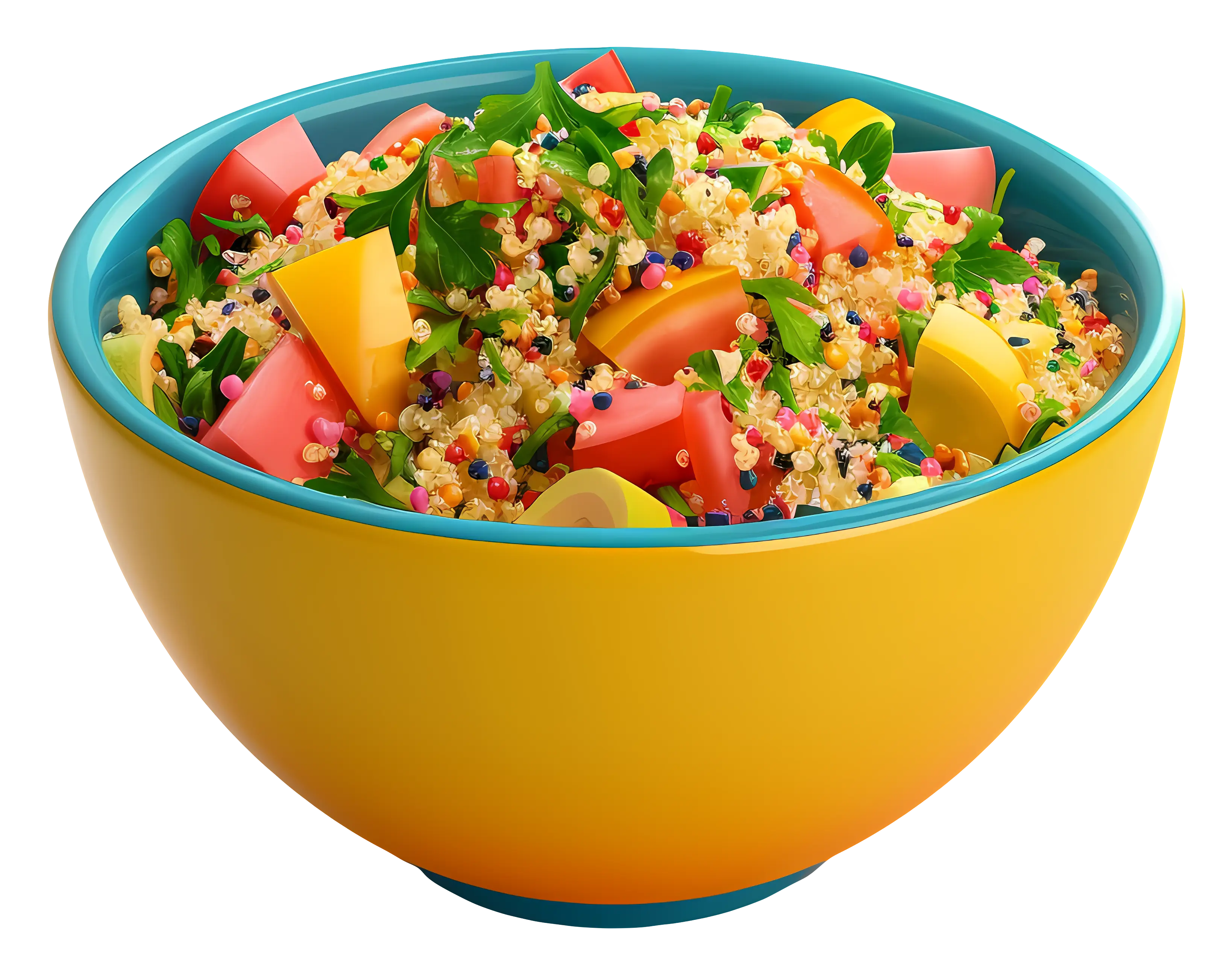 Colorful Salad Bowl with Vegetables