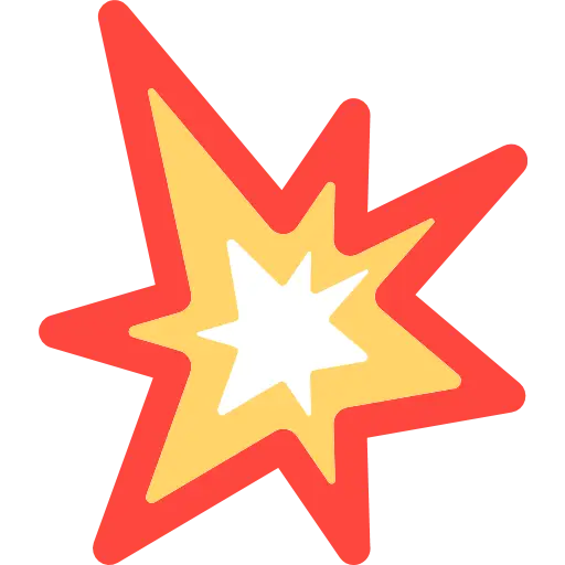 Cartoon Explosion Symbol