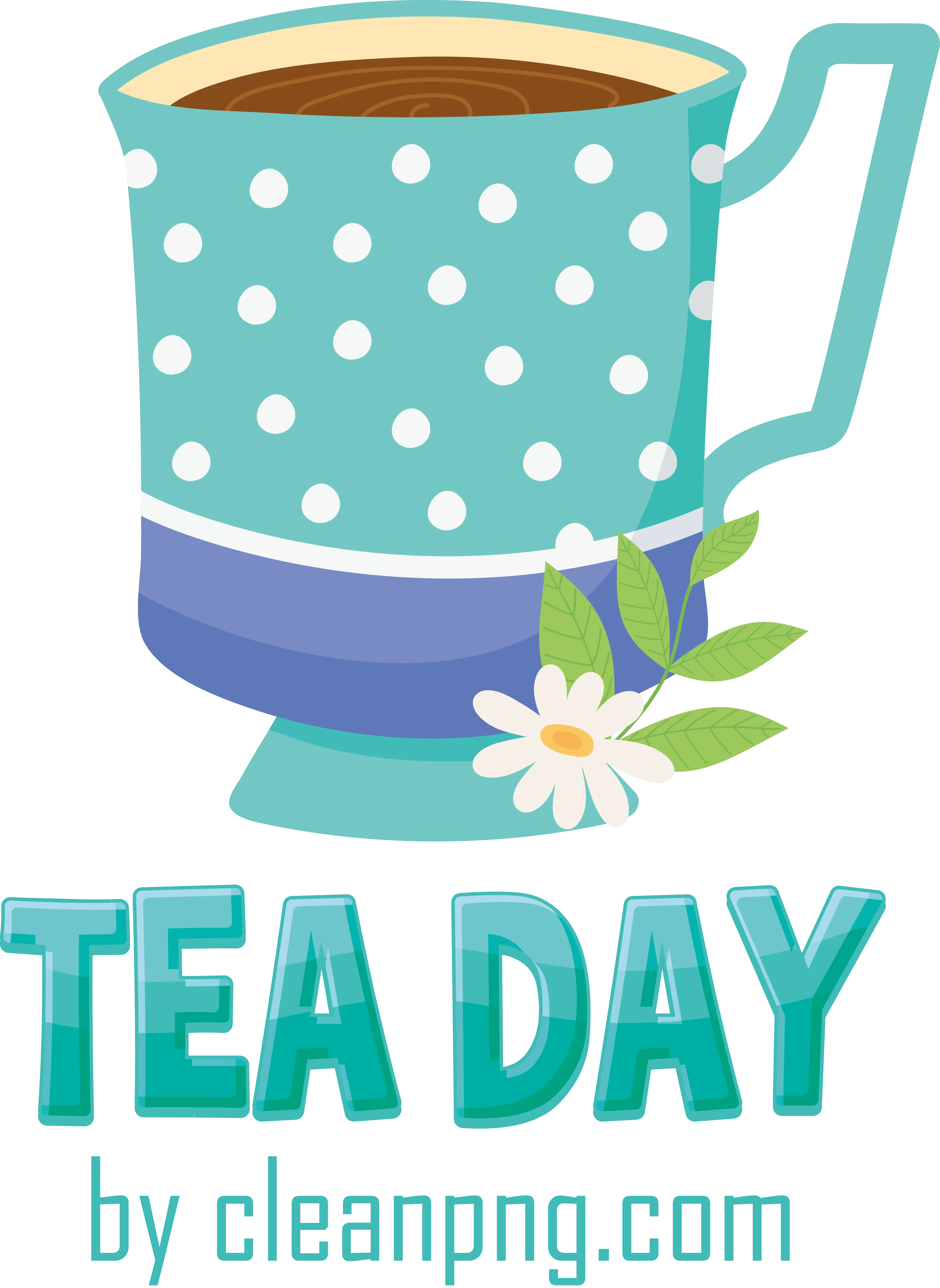 Polka Dot Green Tea Cup for Tea Day