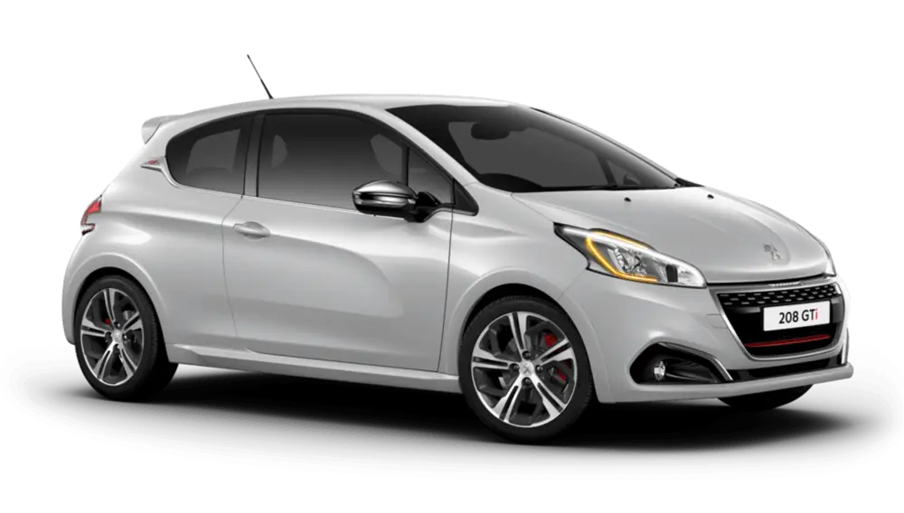 Modern Silver Compact Car