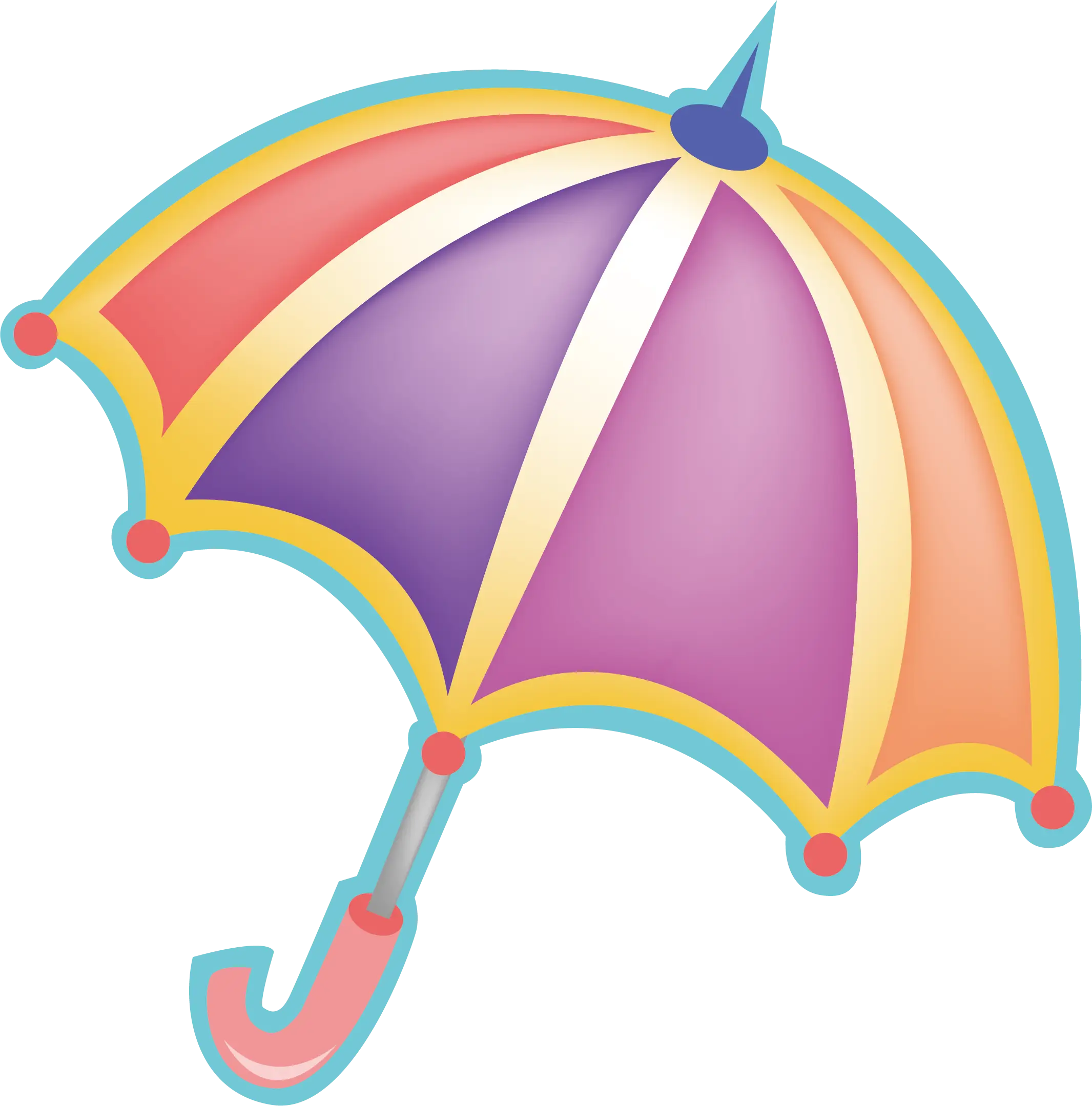 Colorful Rain Umbrella Design