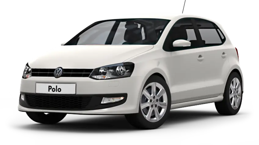 White Volkswagen Polo Compact Car